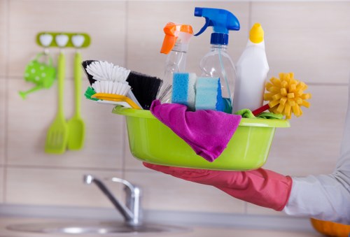 Kitchen and bathroom cleaning in a central London Marylebone home