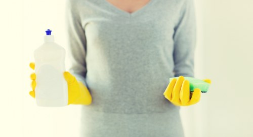 Fabric sofa stain treatment and upholstery care service
