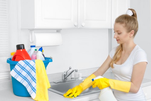 Commercial hard floor maintenance for a Marylebone business interior